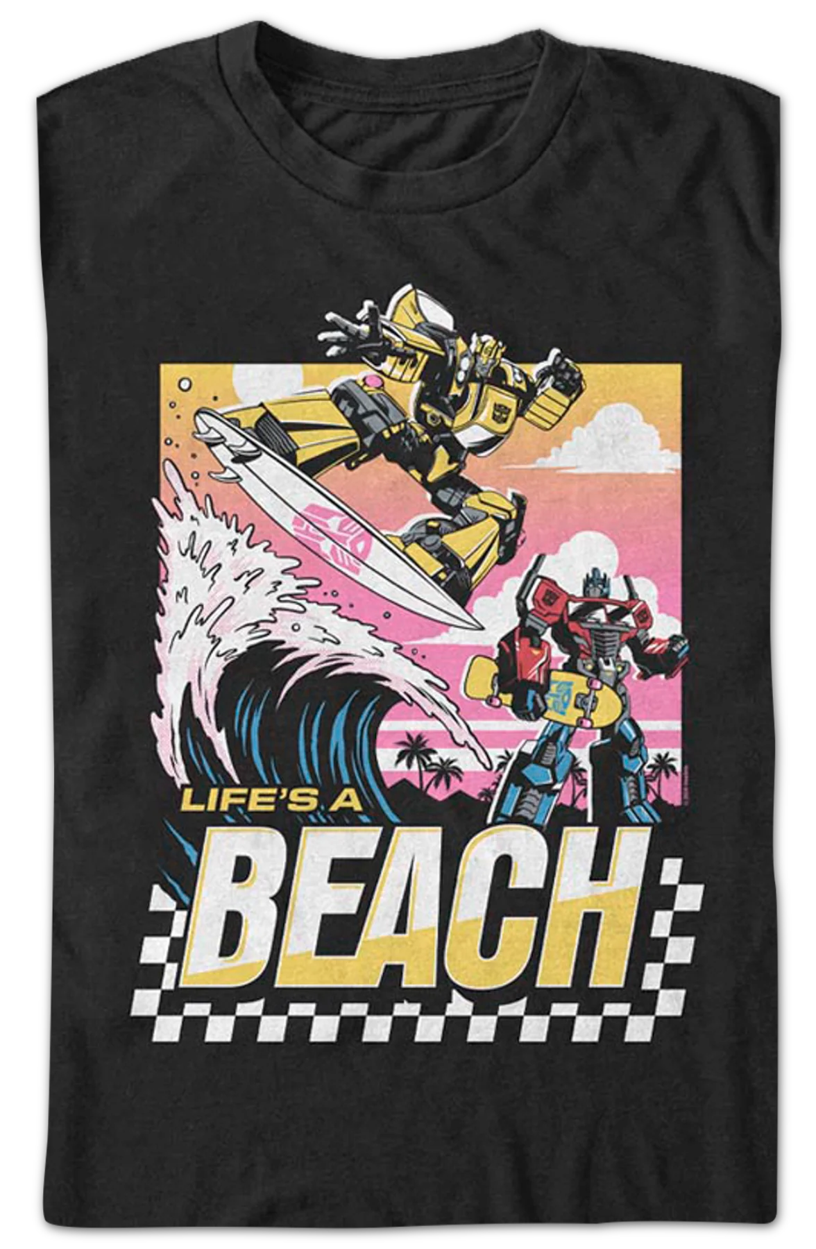Life's A Beach Transformers T-Shirt - Image 2