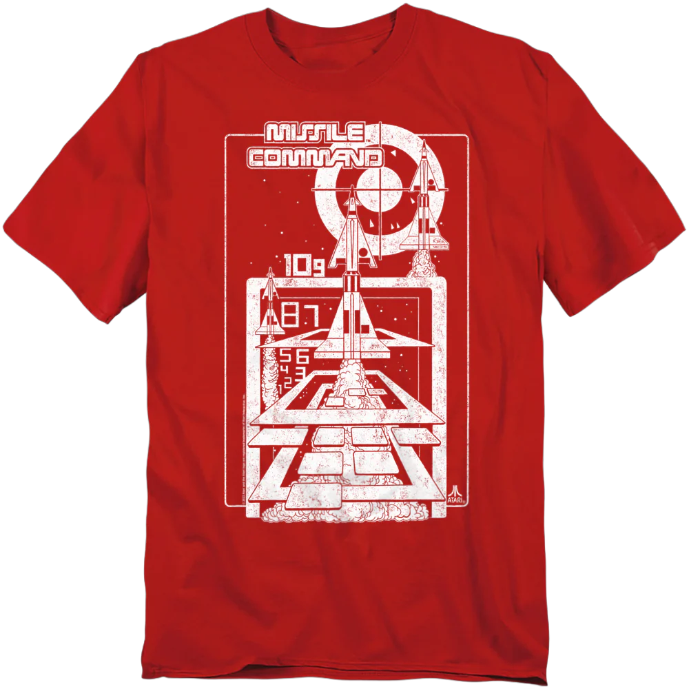 Lift Off Missile Command Atari T-Shirt