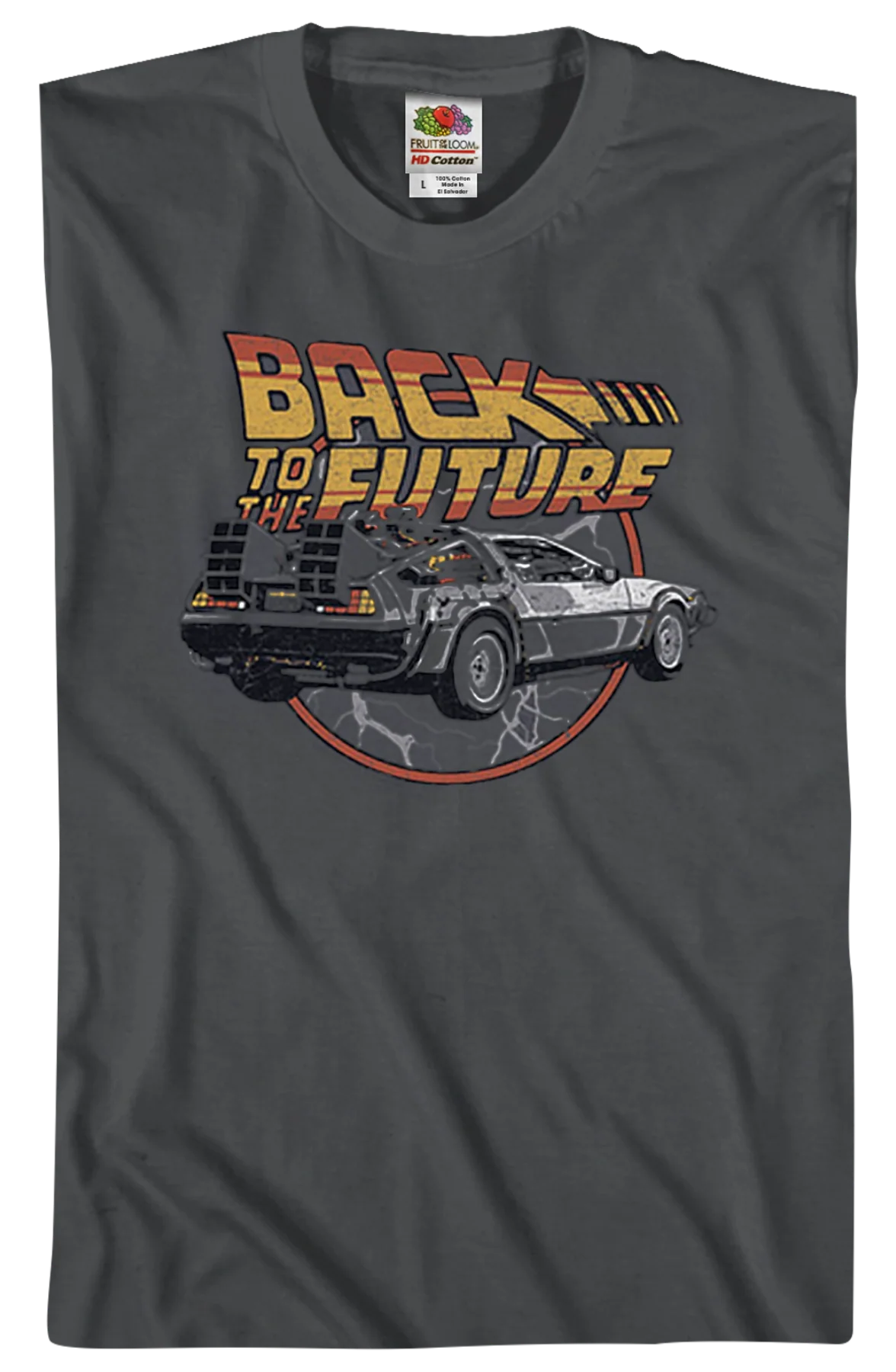 Lightning Bolts Back To The Future T-Shirt - Image 2