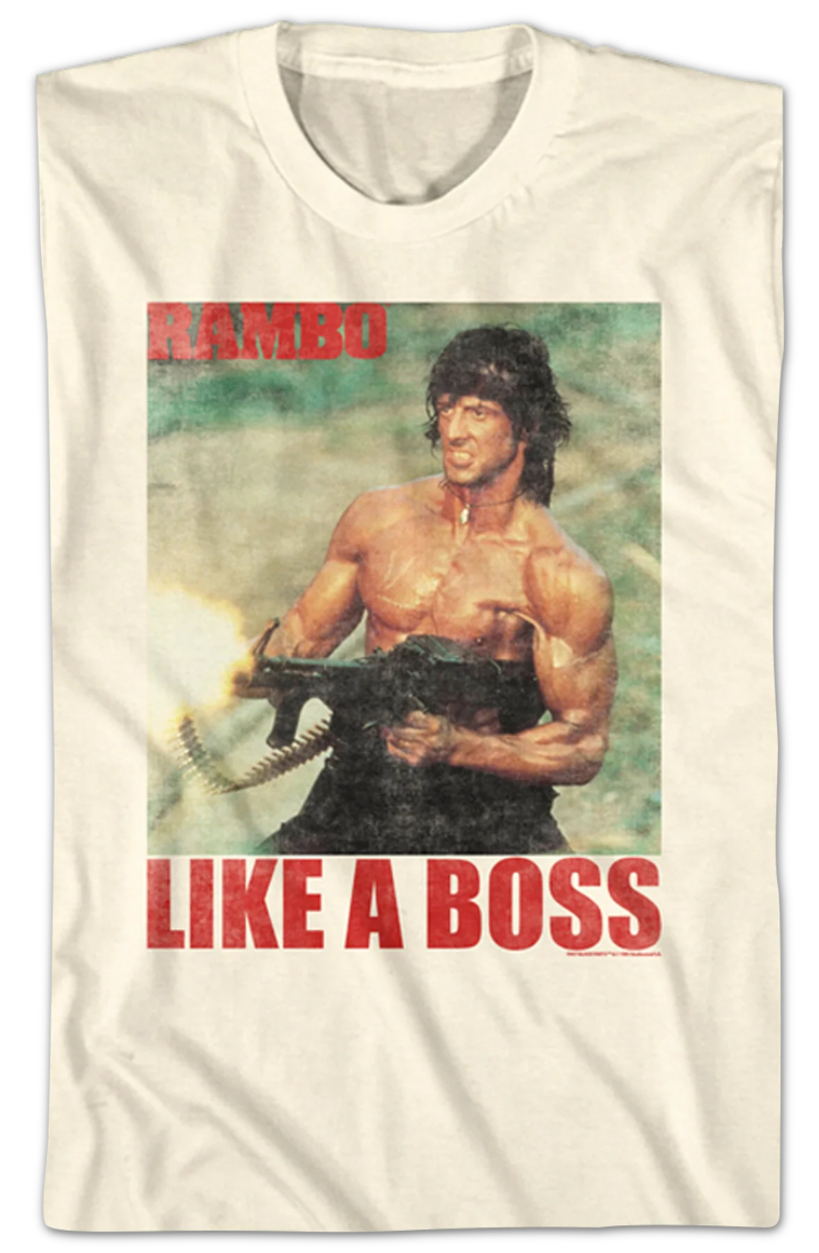 Like A Boss Rambo T-Shirt - Image 2