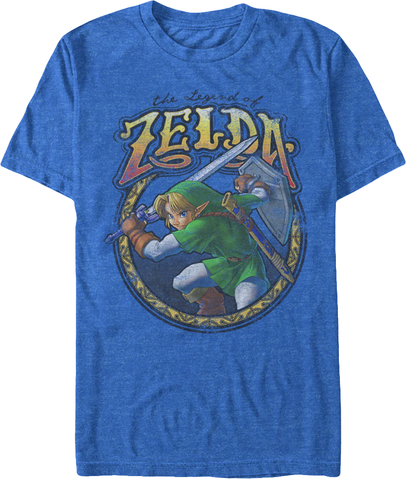Link Action Pose Legend of Zelda T-Shirt