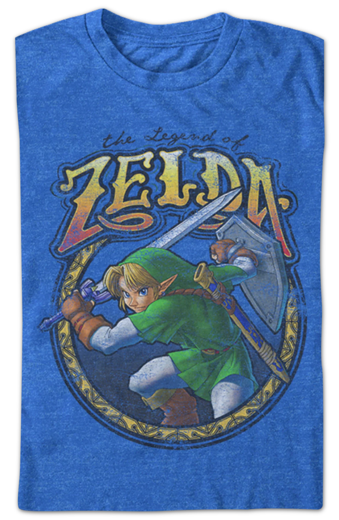 Link Action Pose Legend of Zelda T-Shirt - Image 2