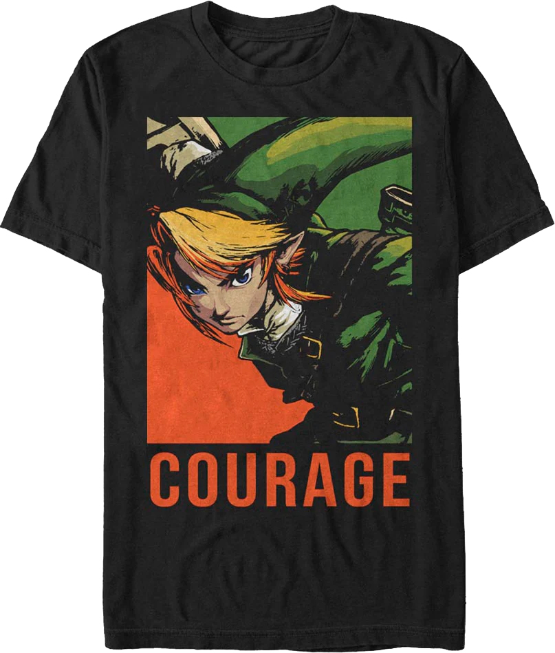 Link Courage Portrait Legend of Zelda T-Shirt