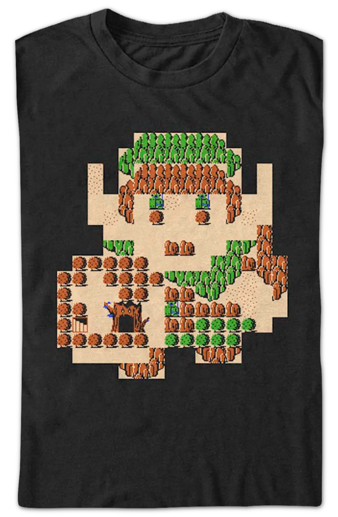 Link Overworld Map Legend of Zelda T-Shirt - Image 2