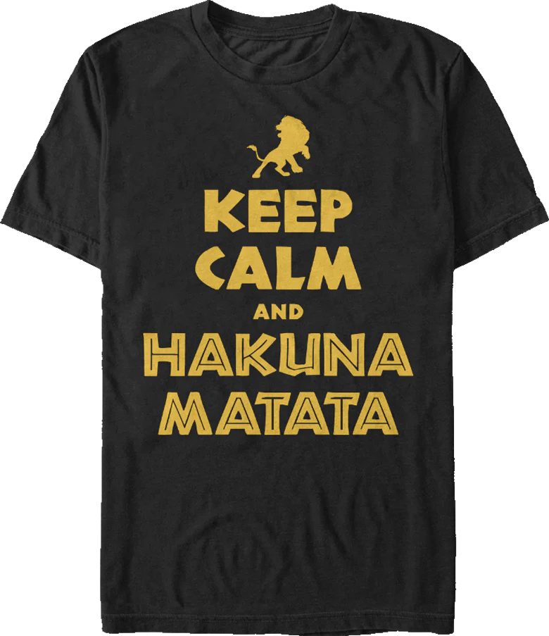 Lion King Keep Calm T-Shirt