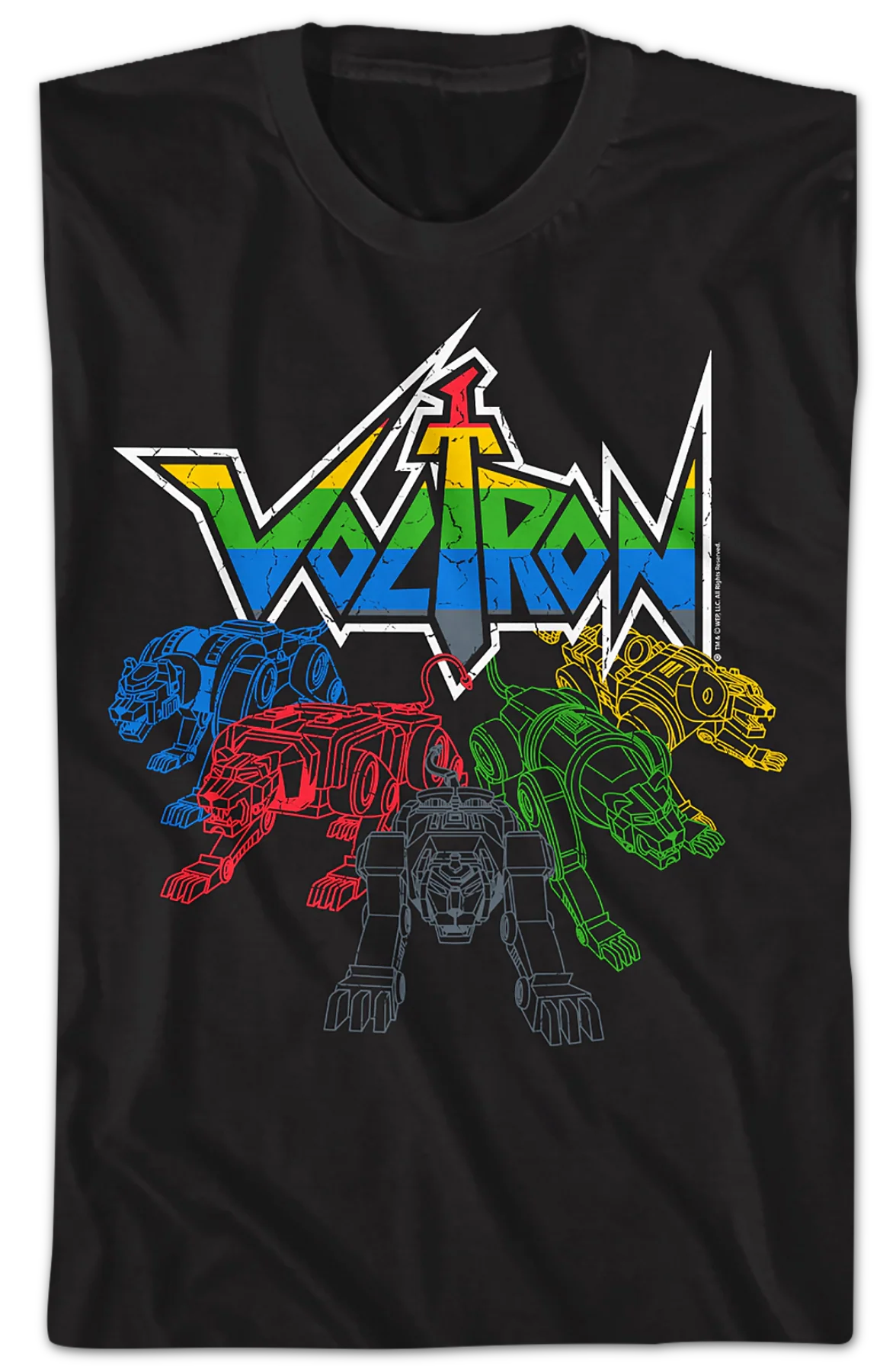 Lions Outlined Voltron T-Shirt - Image 2