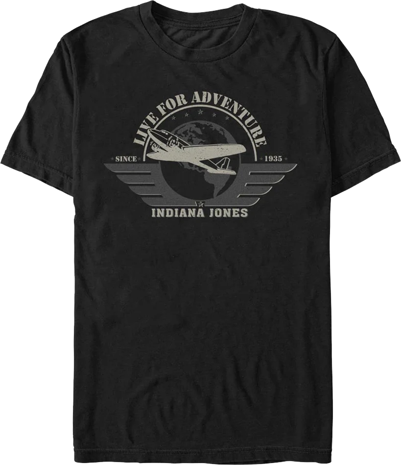 Live For Adventure Indiana Jones T-Shirt