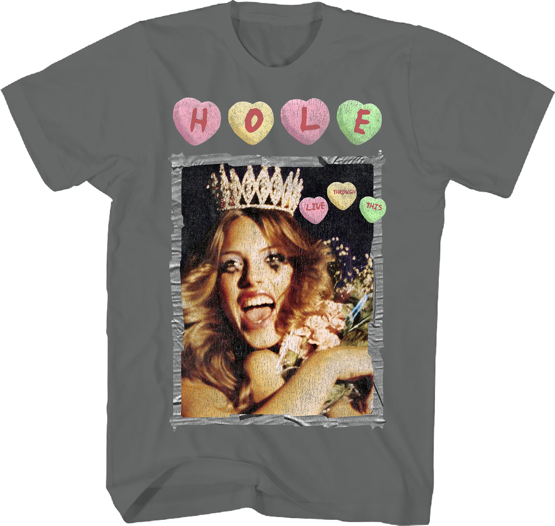 Live Through This Candy Hearts Hole T-Shirt
