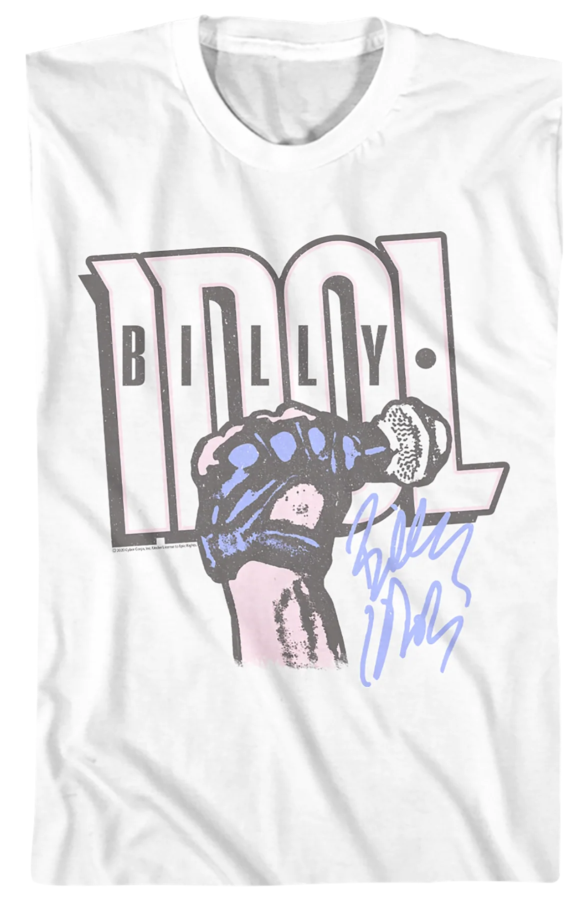 Logo And Autograph Billy Idol T-Shirt - Image 2