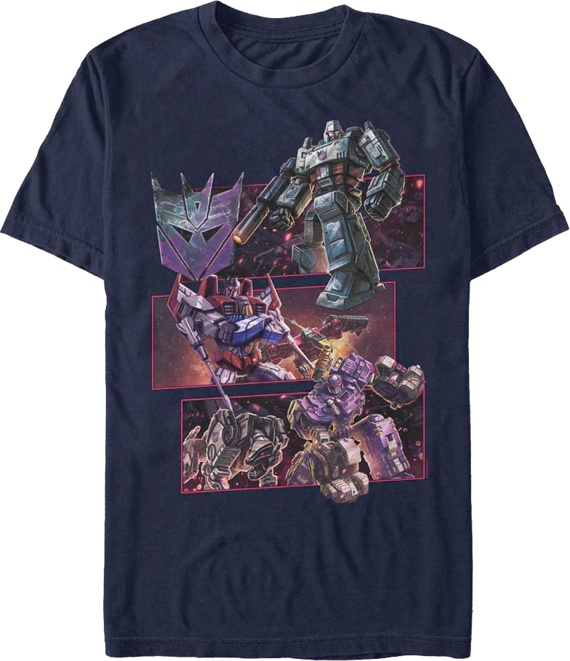 Logo And Decepticons Transformers T-Shirt