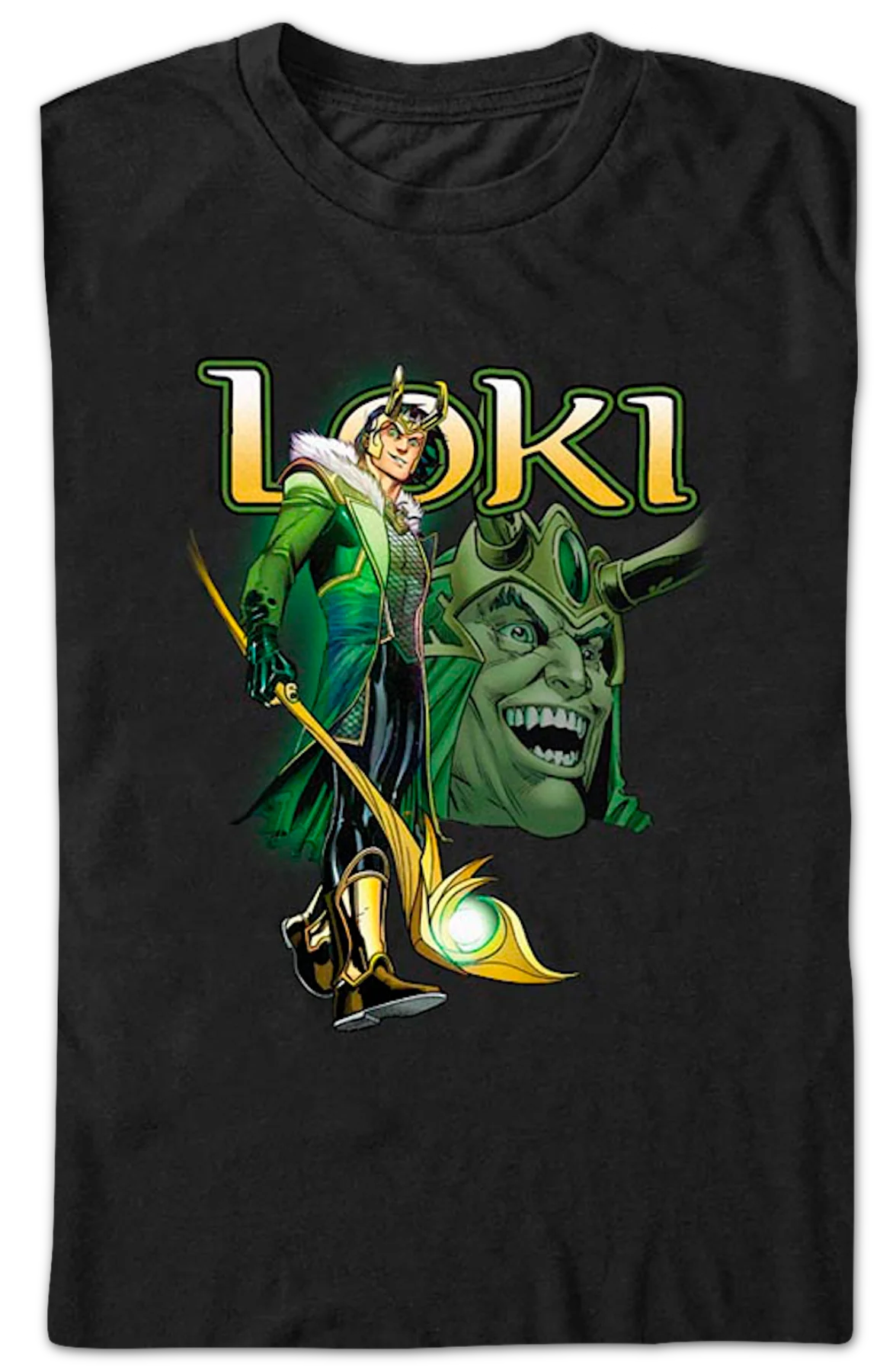 Loki Collage Marvel Comics T-Shirt - Image 2