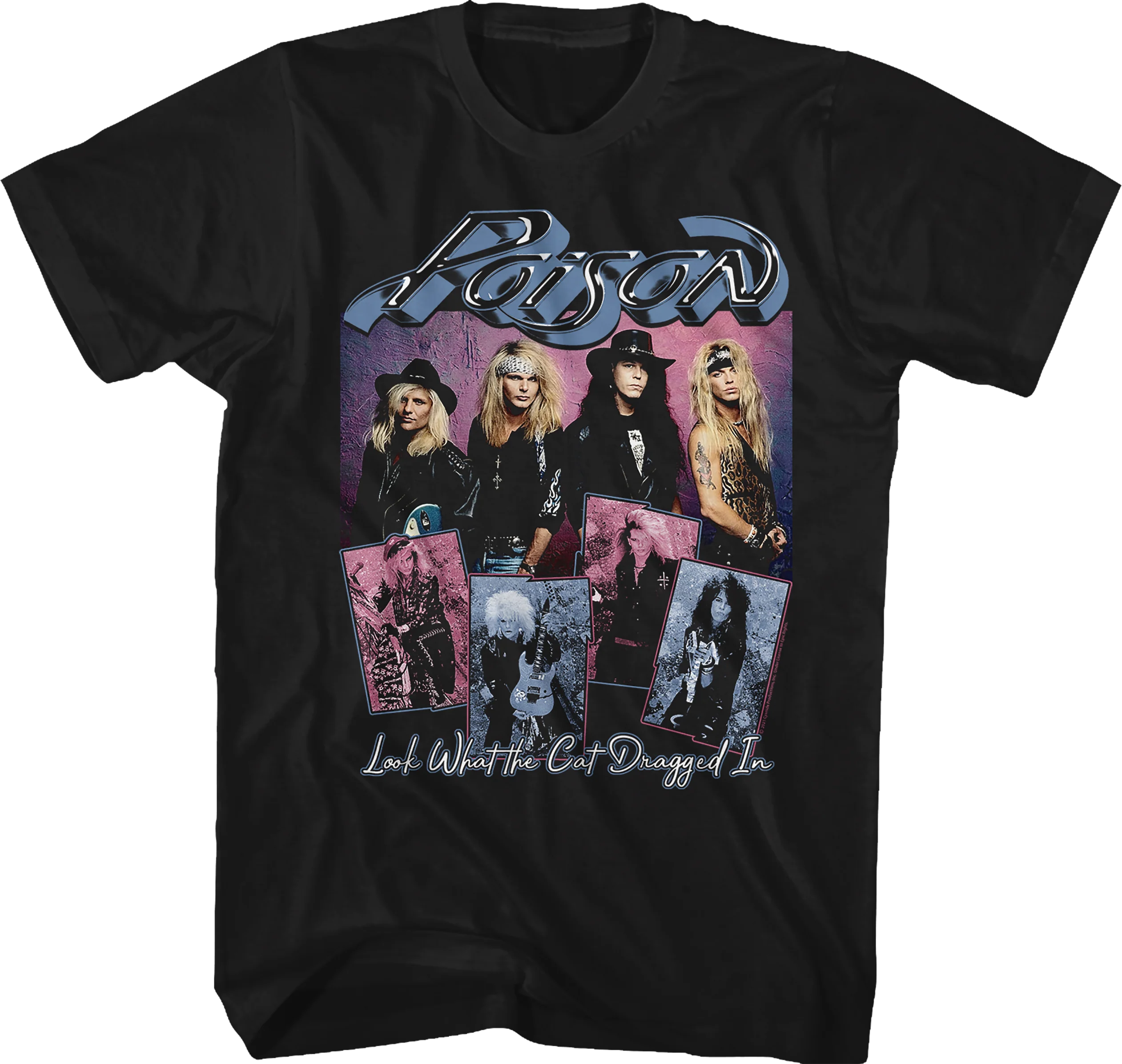 Look What The Cat Dragged In Band Photos Poison T-Shirt