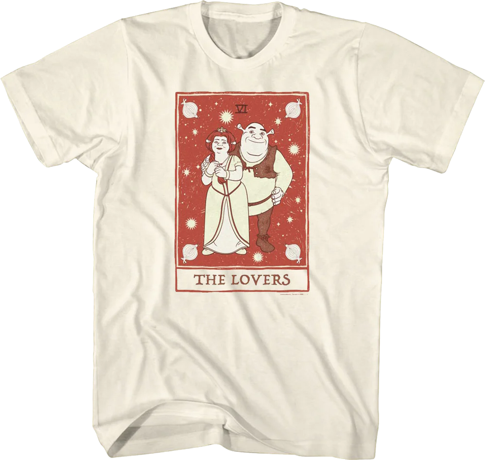 Lovers Tarot Card Shrek T-Shirt