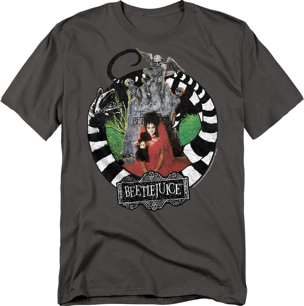 Lydia Deetz With Sandworm Beetlejuice T-Shirt