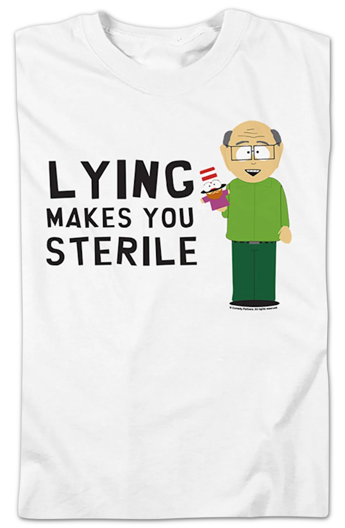Lying Makes You Sterile South Park T-Shirt - Image 2