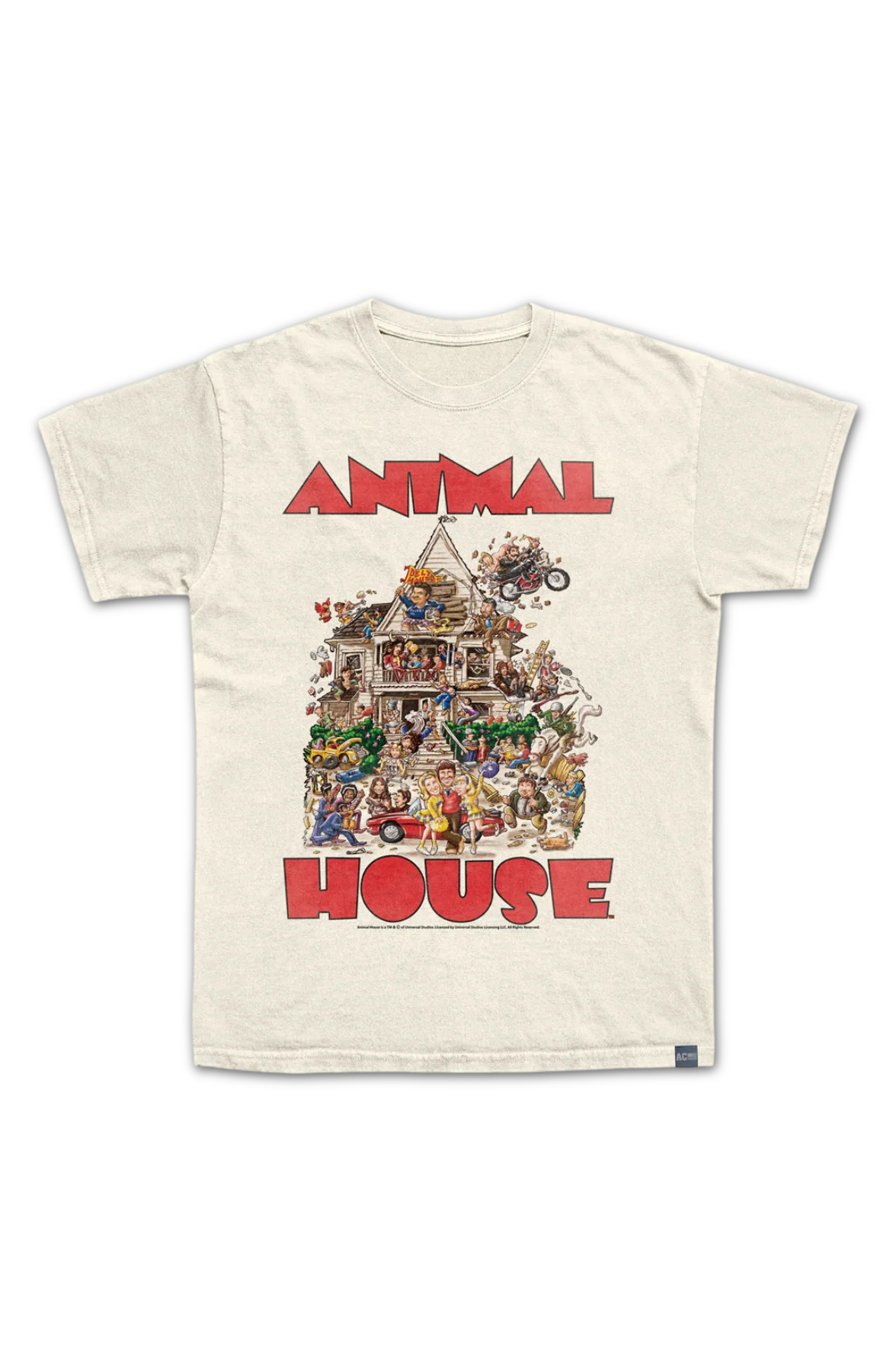 Made In USA Cartoon Graphic The House Animal House T-Shirt - Image 2