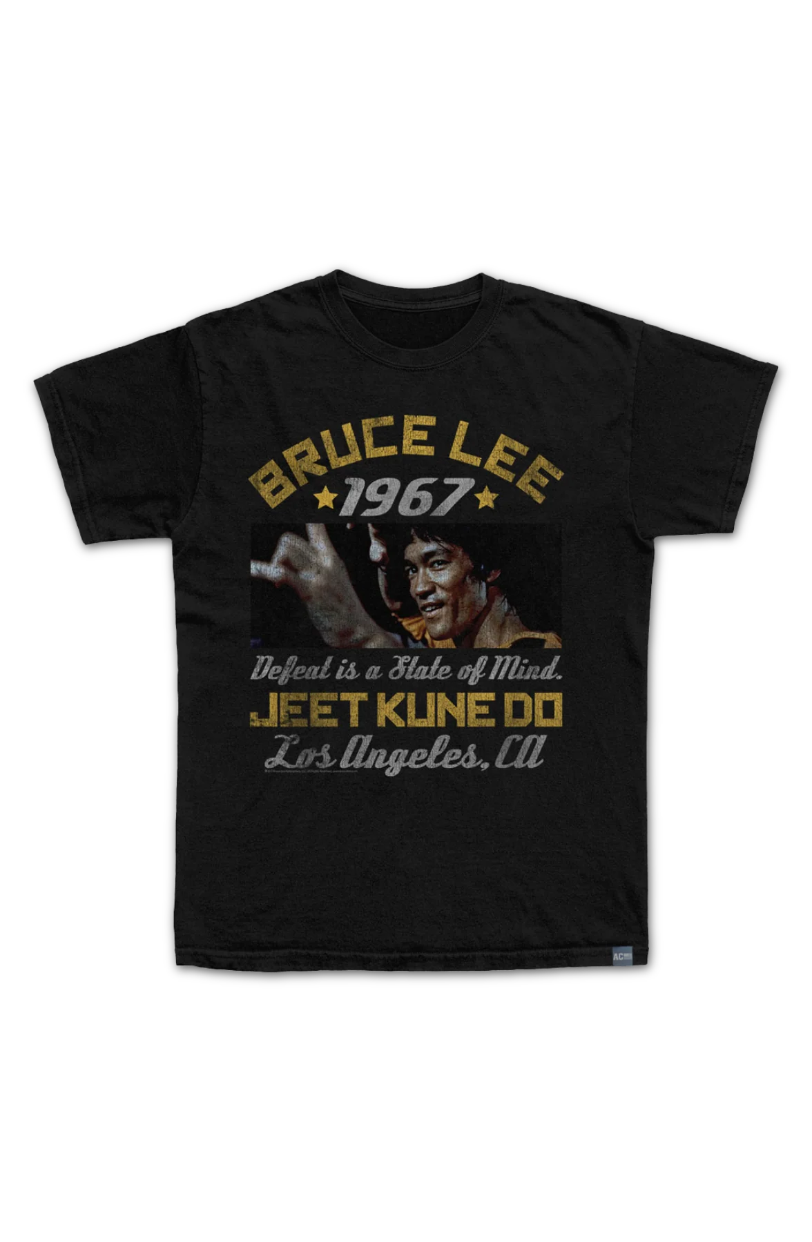 Made In USA Defeat Is A State Of Mind Bruce Lee T-Shirt - Image 2