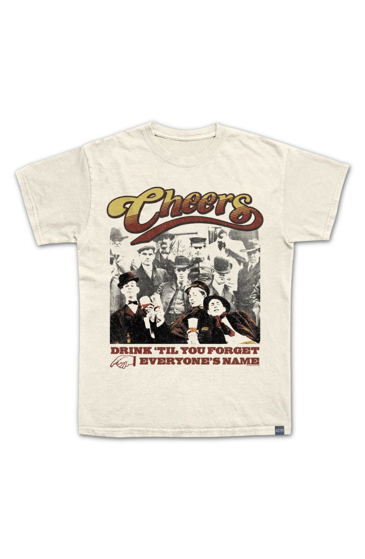 Made In USA Drink 'Til You Forget Everyone's Name Cheers T-Shirt - Image 2