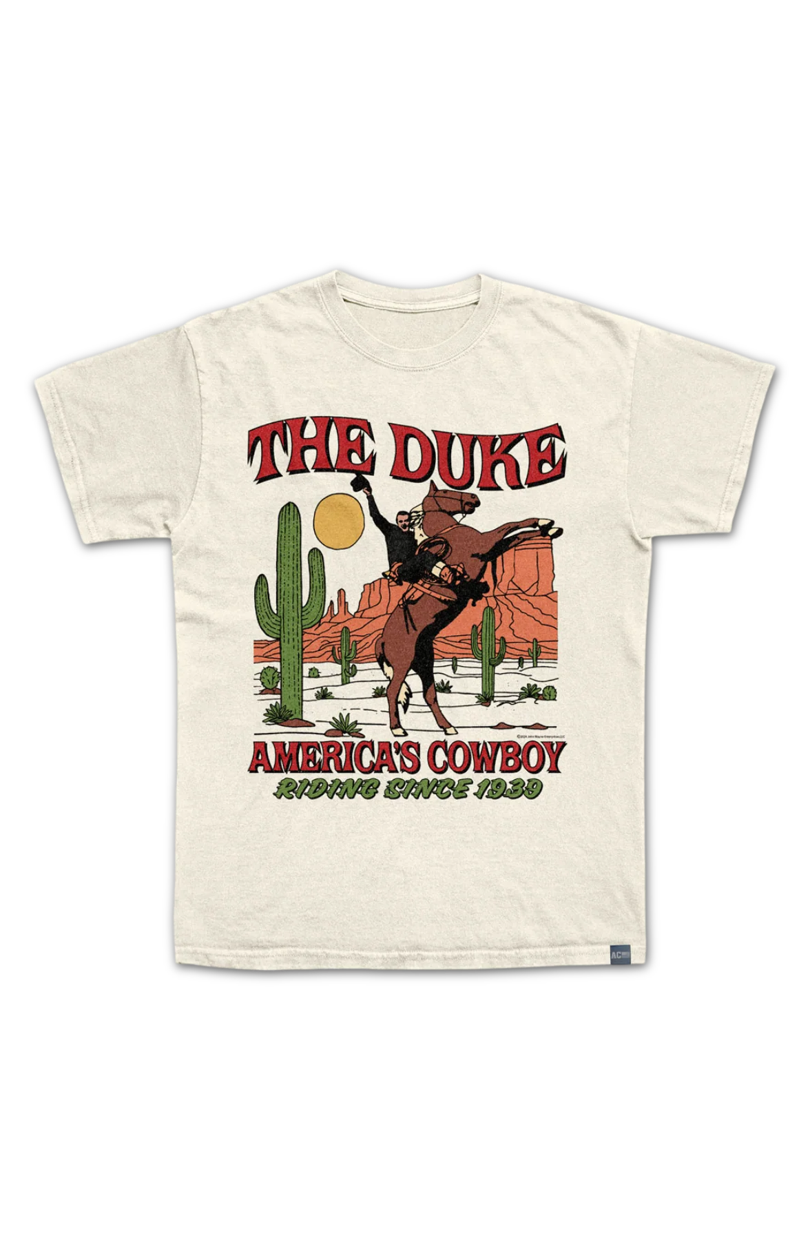 Made In USA John Wayne Americas Cowboy T-Shirt - Image 2