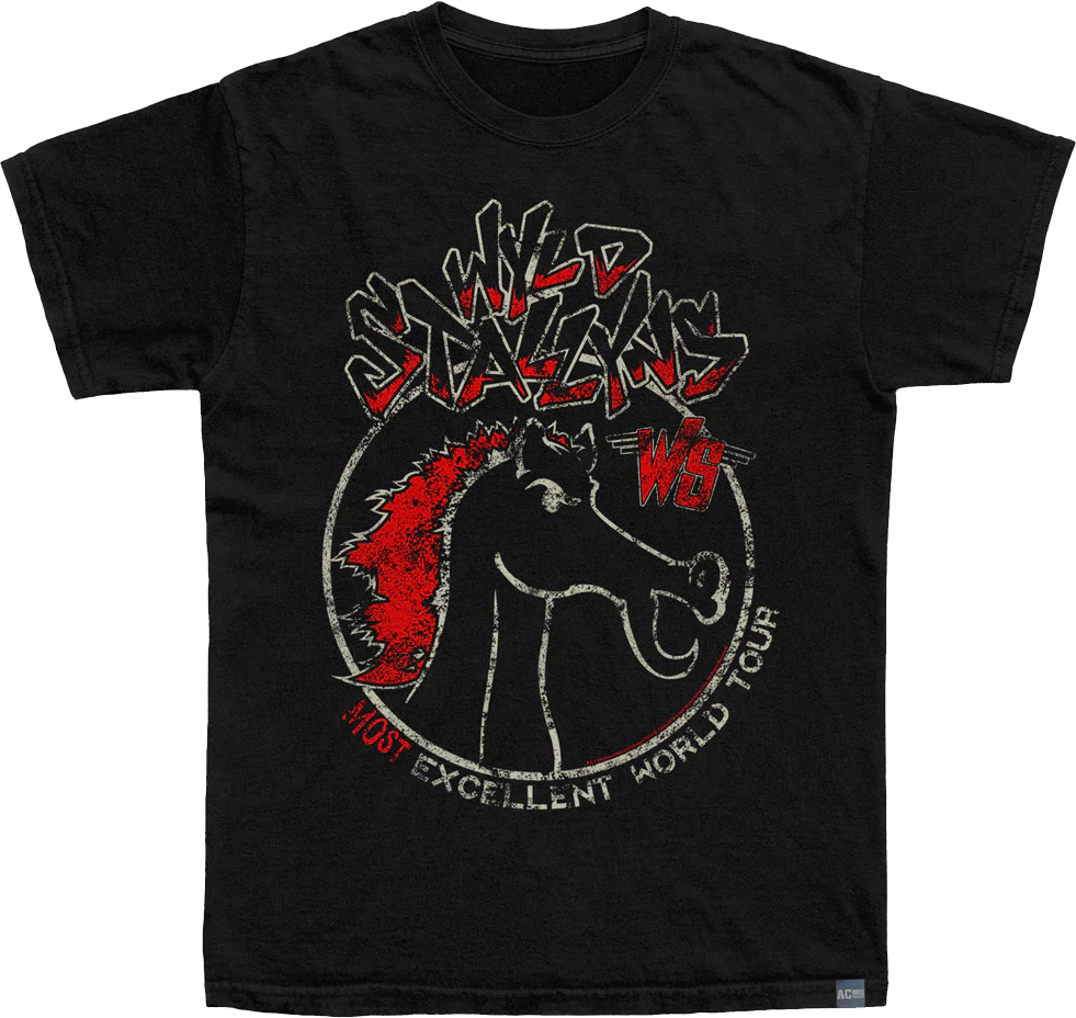 Made In USA Most Excellent World Tour Wyld Stallyns T-Shirt