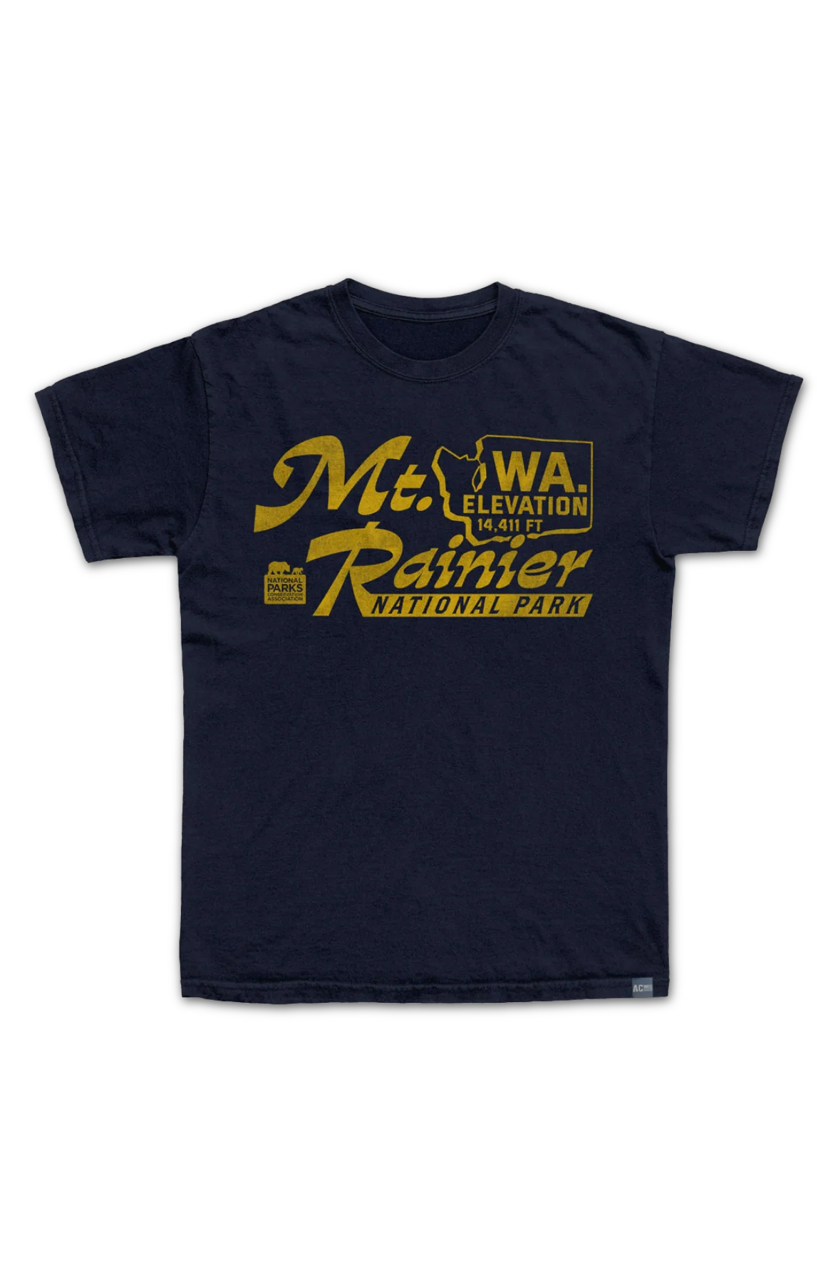 Made In USA Mt. Ranier Elevation NPCA T-Shirt - Image 2