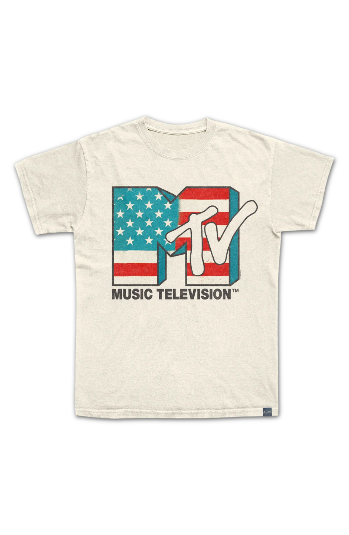 Made In USA MTV American Flag T-Shirt - Image 2