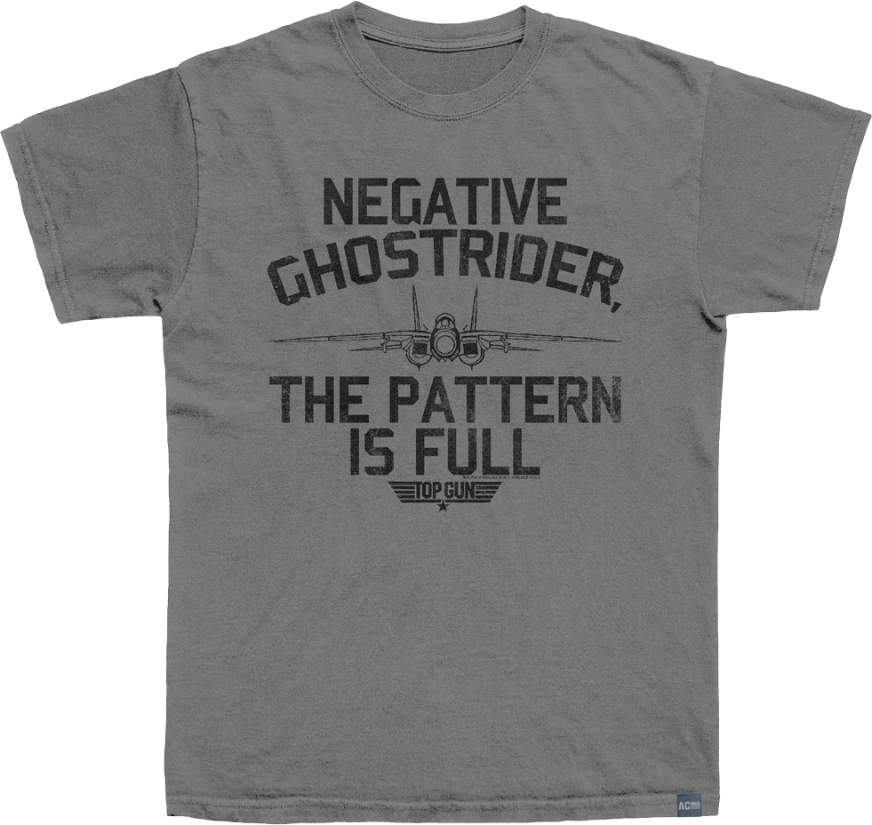 Made In USA Negative Ghostrider Top Gun T-Shirt