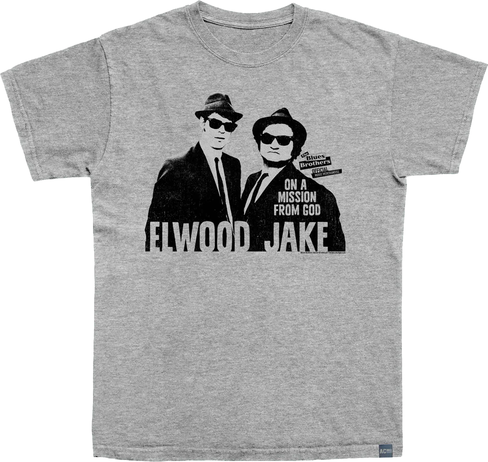 Made In USA On A Mission From God The Blues Brothers T-Shirt