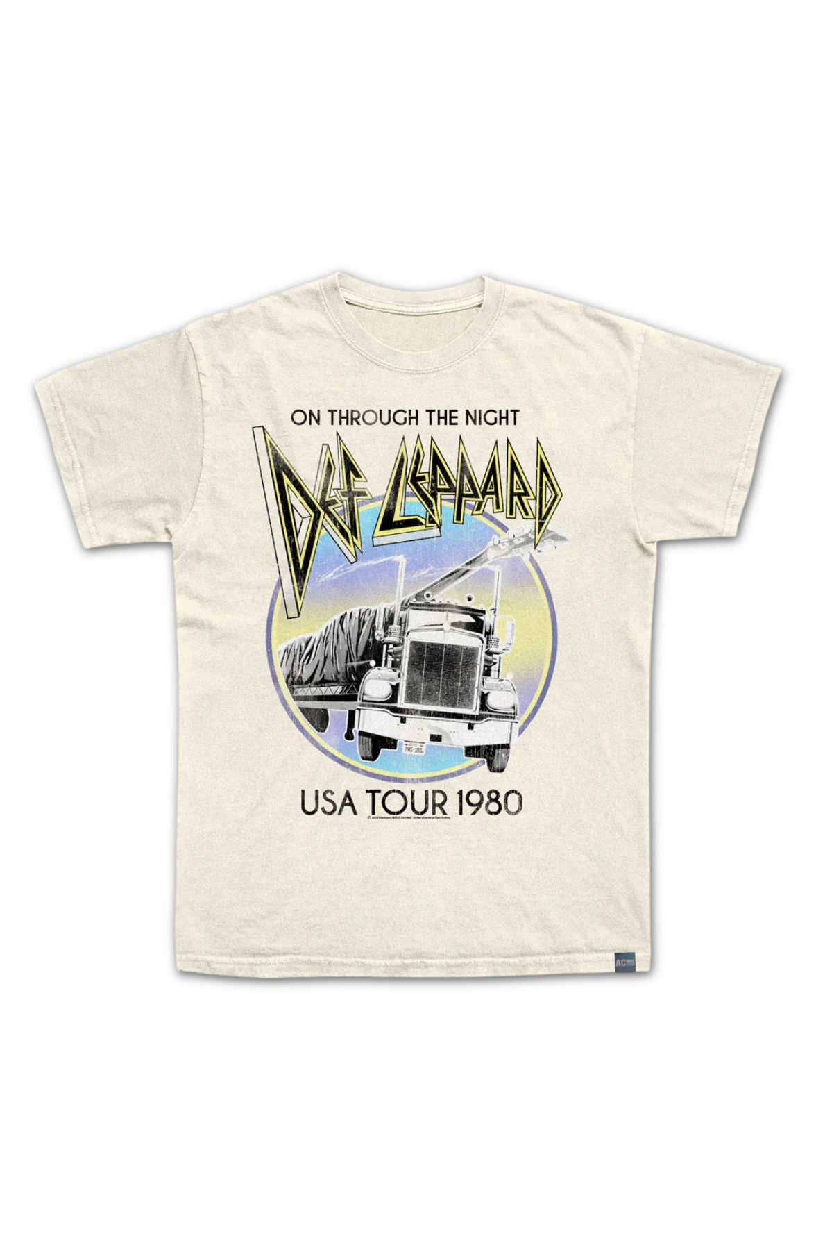 Made In USA On Through The Night 1980 Def Leppard T-Shirt - Image 2