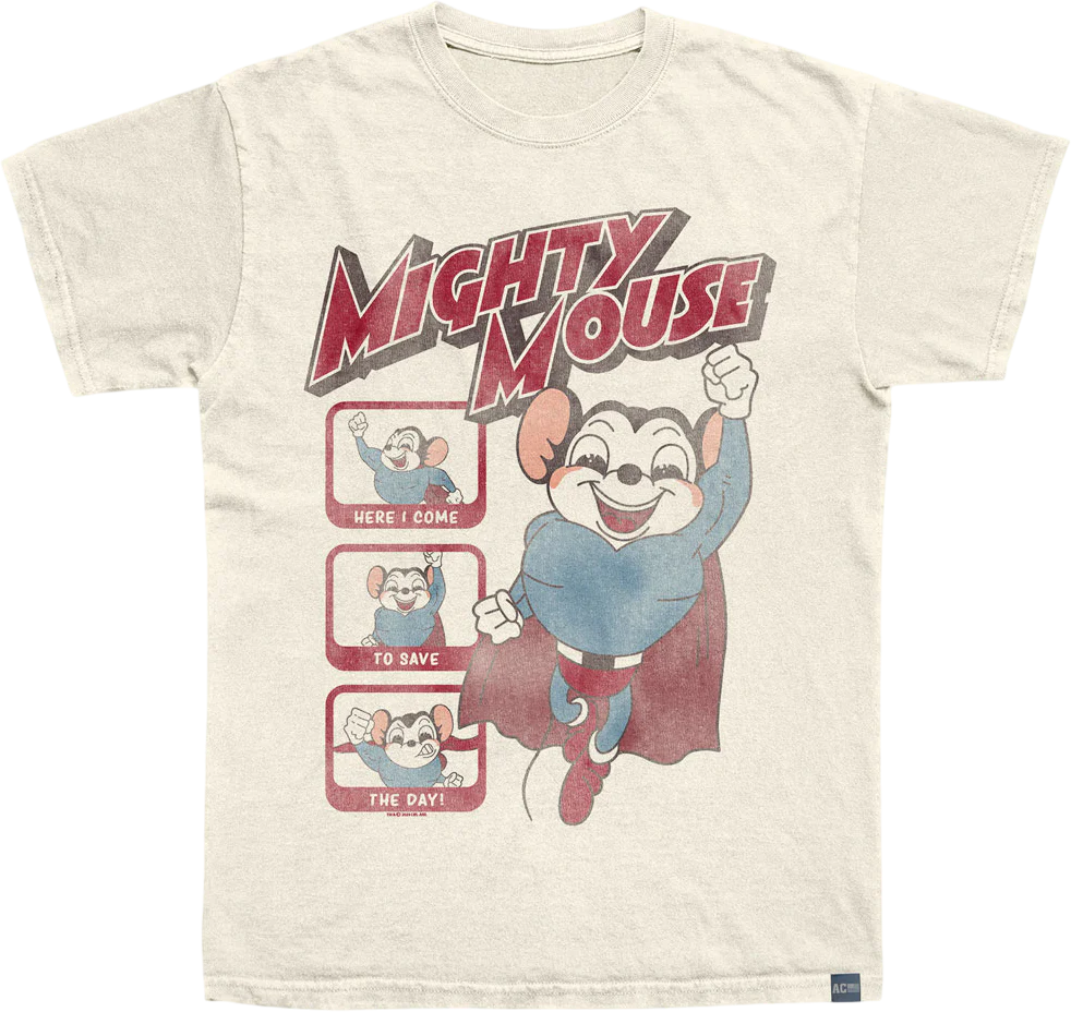 Made In USA Save The Day Mighty Mouse T-Shirt