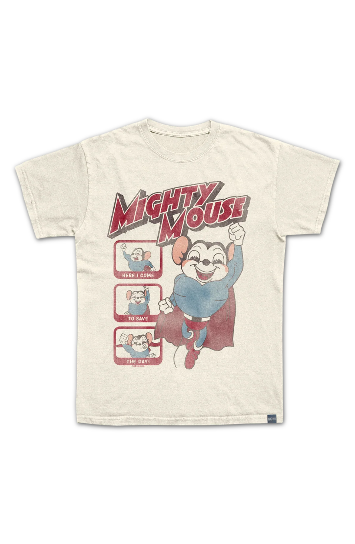 Made In USA Save The Day Mighty Mouse T-Shirt - Image 2