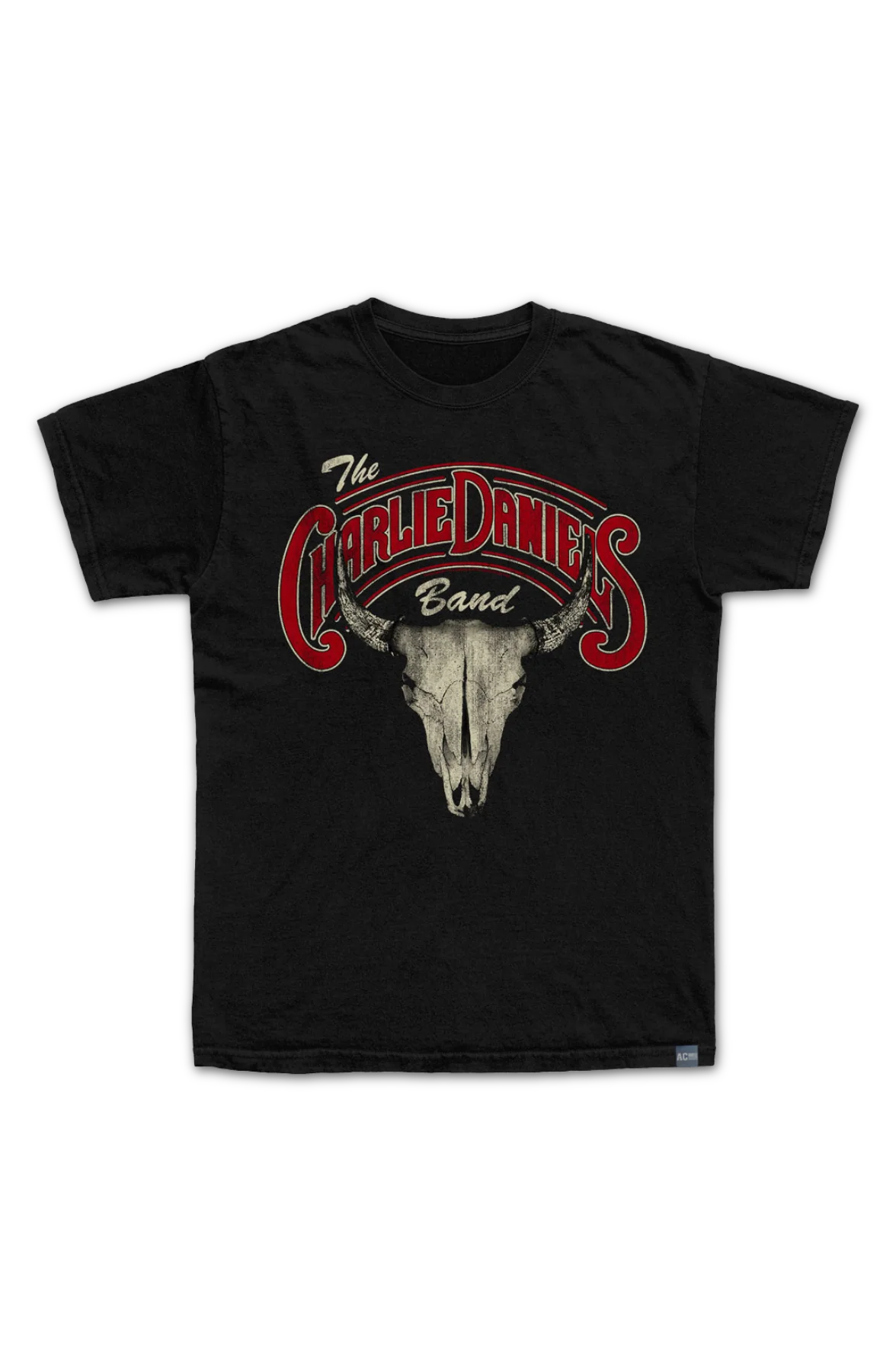 Made In USA Skull And Logo Charlie Daniels T-Shirt - Image 2
