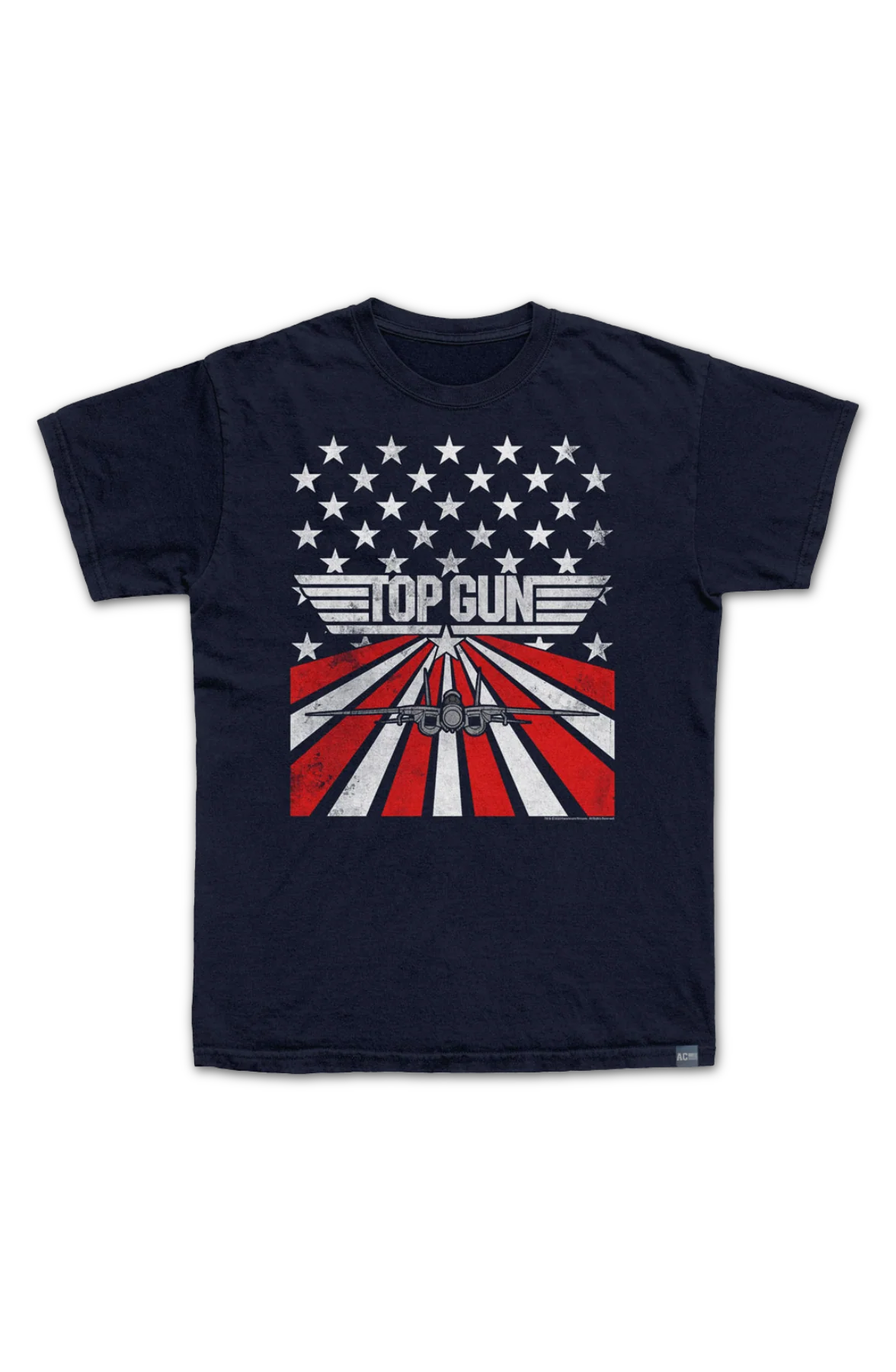 Made In USA Stars and Stripes Top Gun T-Shirt - Image 2