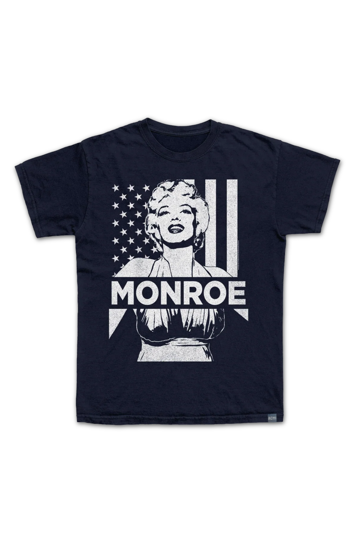 Made In USA Vintage American Flag Marilyn Monroe T-Shirt - Image 2
