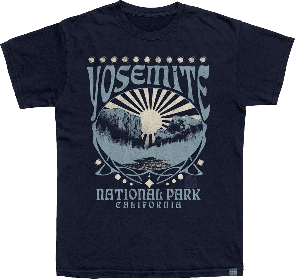 Made In USA Yosemite Decorative Oval Duo Color NPCA T-Shirt
