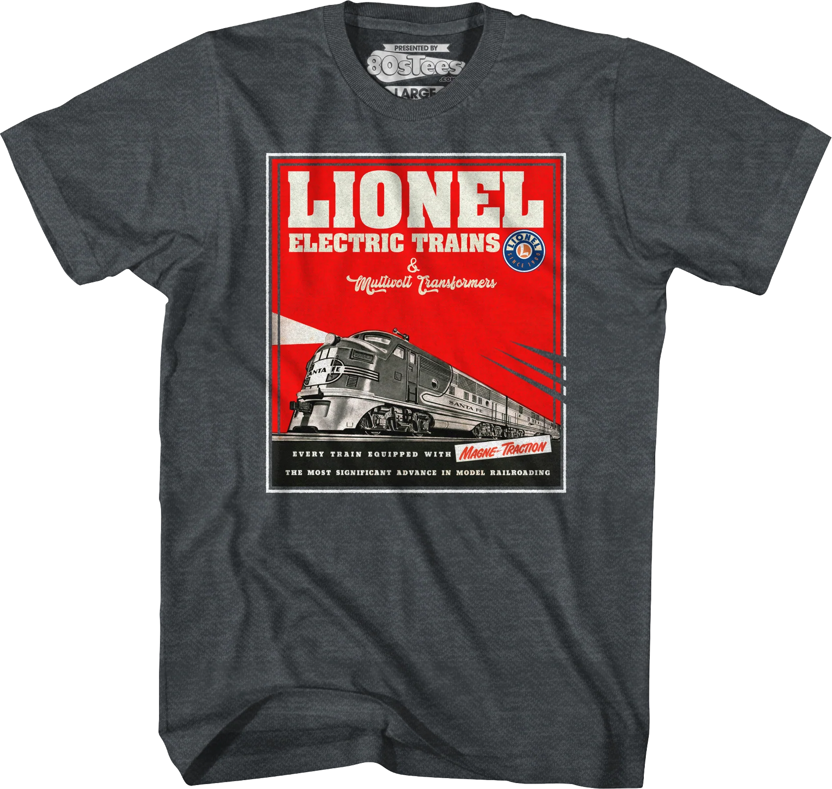 Magne-Traction Lionel Trains T-Shirt - Image 3