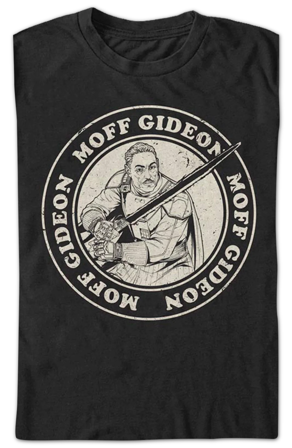 Mandalorian Distressed Moff Gideon Star Wars T-Shirt - Image 2