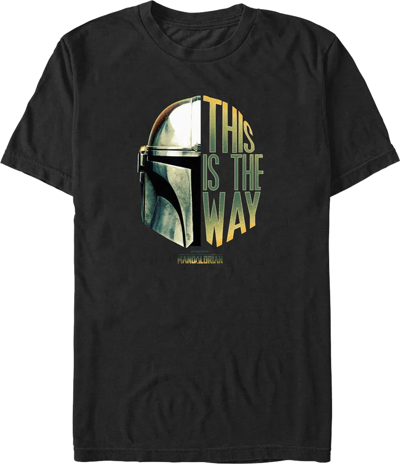 Mandalorian This Is The Way Helmet Star Wars T-Shirt