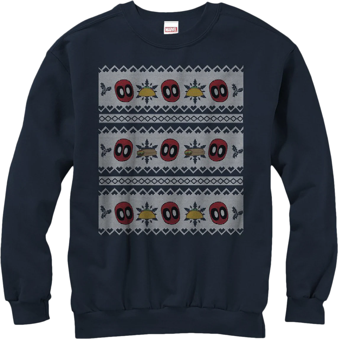 Marvel Comics Faux Ugly Deadpool Christmas Sweater