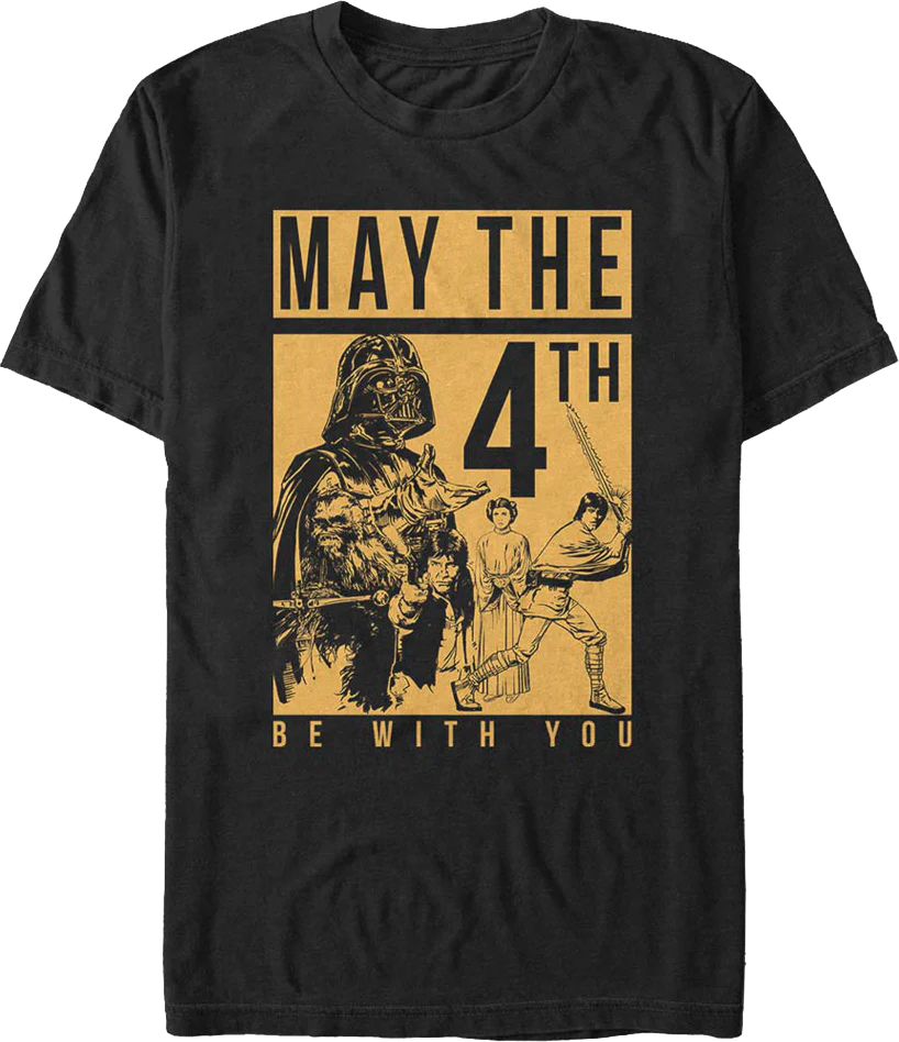 May The Fourth Be With You Sketches Star Wars T-Shirt