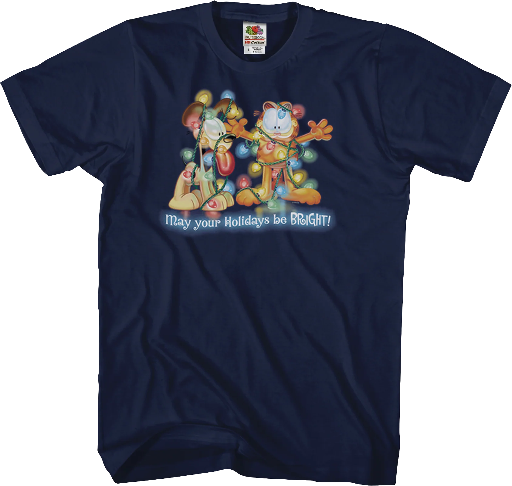 May Your Holidays Be Bright Garfield T-Shirt