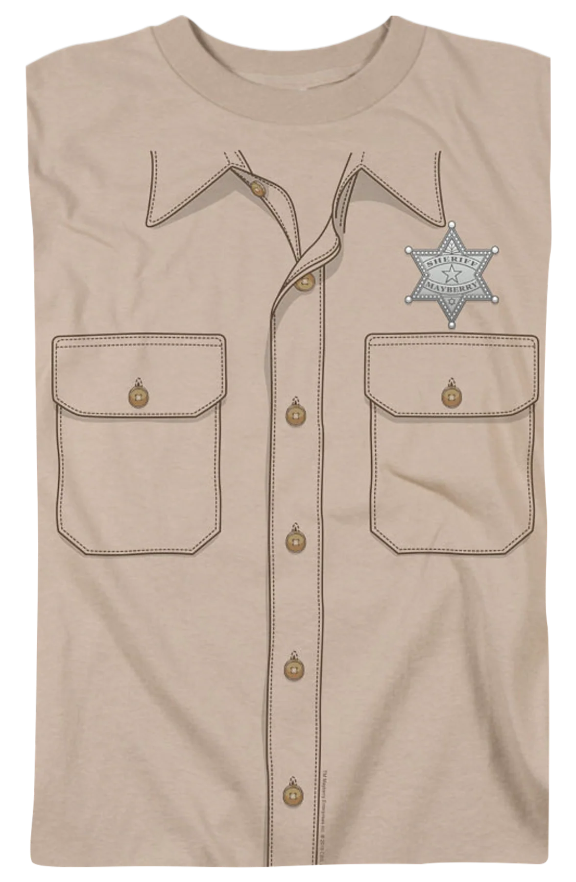 Mayberry Sheriff Andy Griffith Show Costume T-Shirt - Image 2