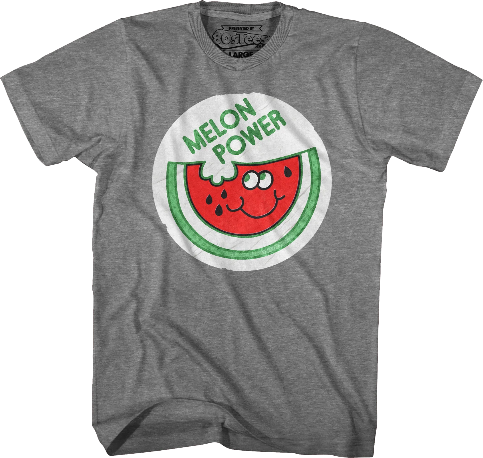 Melon Power Scratch & Sniff Sticker T-Shirt