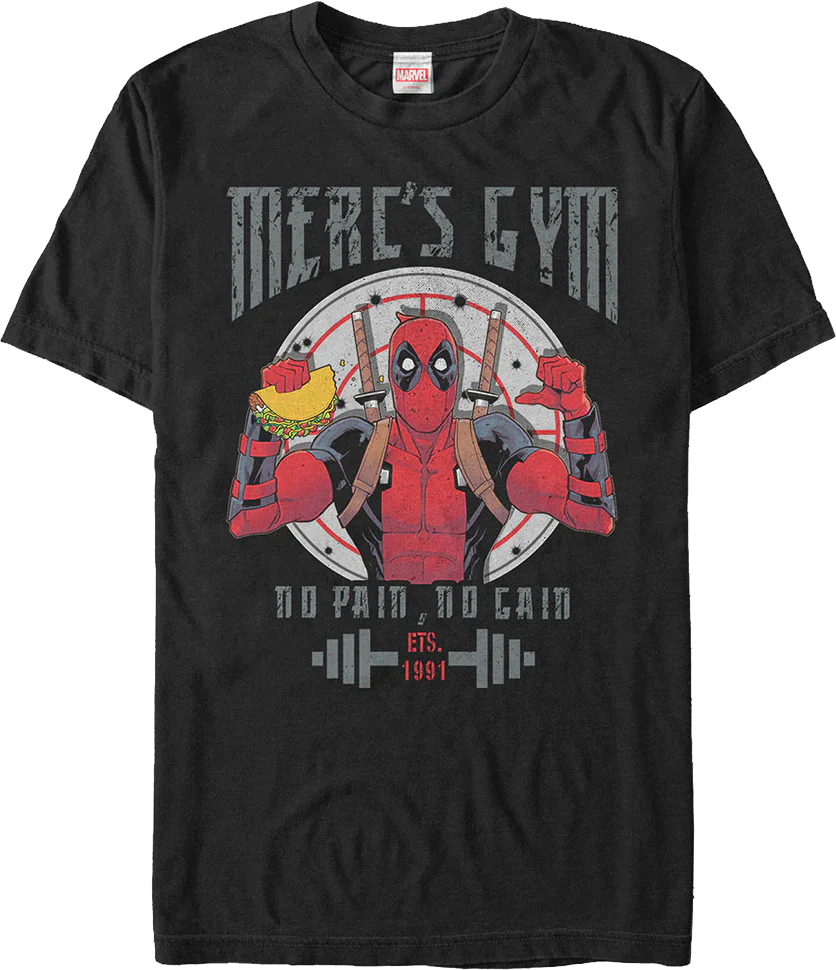 Merc's Gym Deadpool T-Shirt