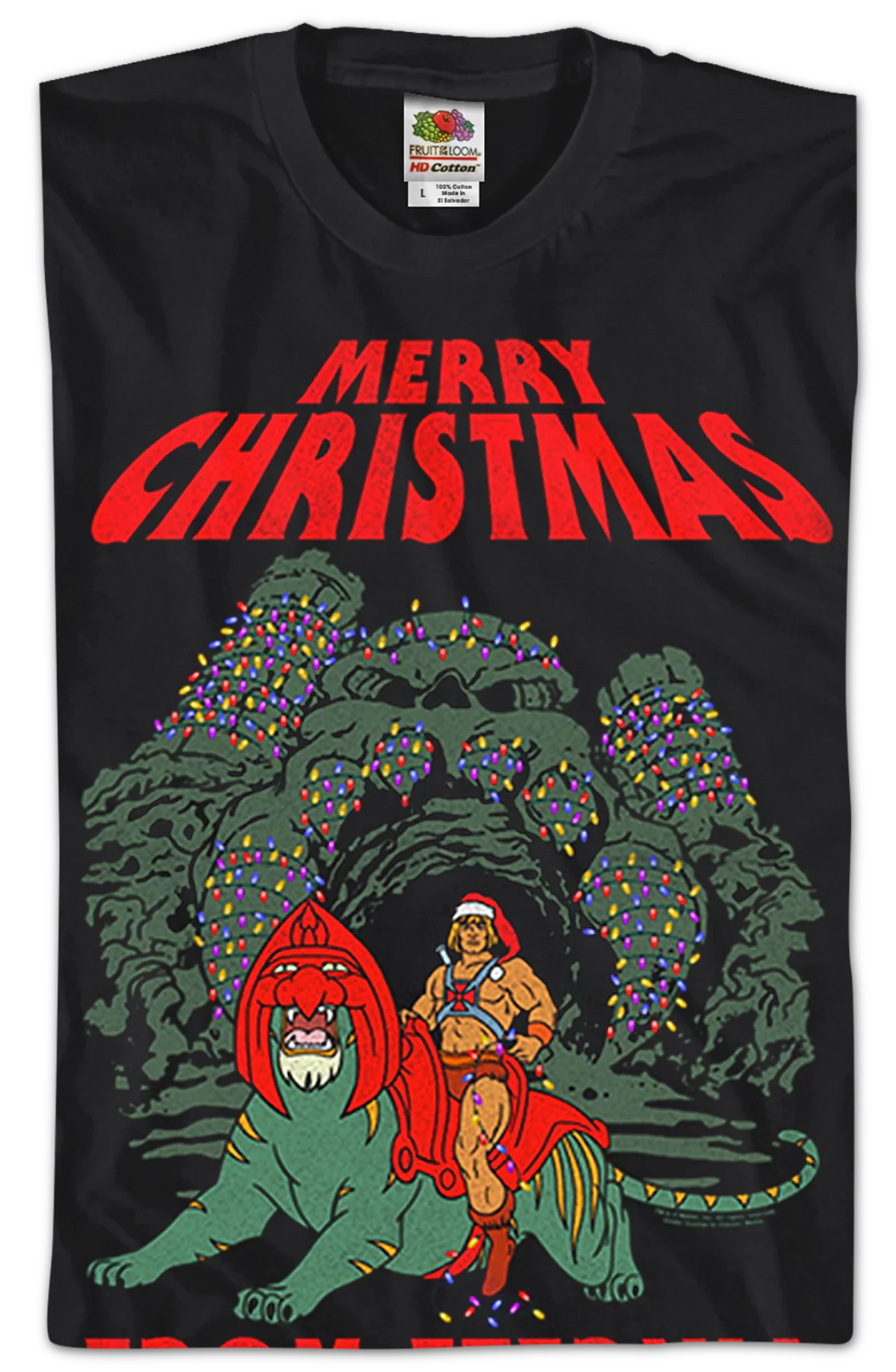 Merry Christmas from Eternia Masters of the Universe T-Shirt - Image 2