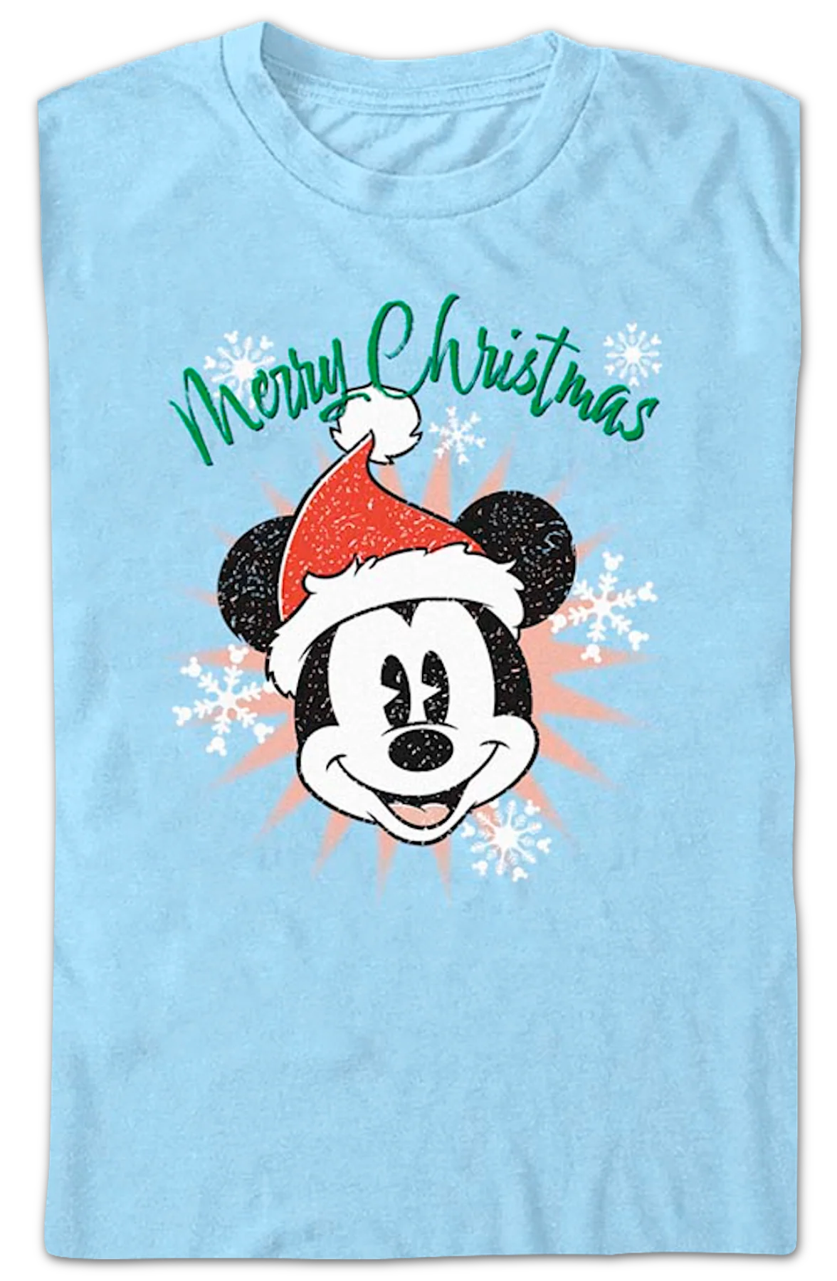 Merry Christmas Mickey Mouse Disney T-Shirt - Image 2