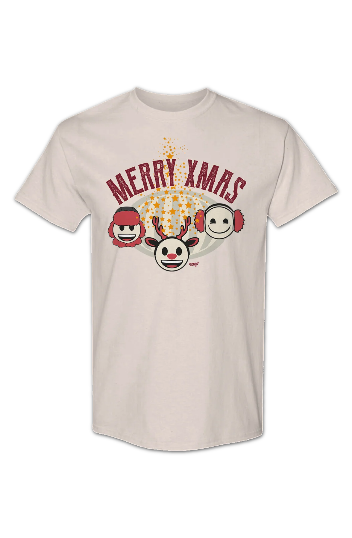 Merry Xmas Emoji T-Shirt - Image 2