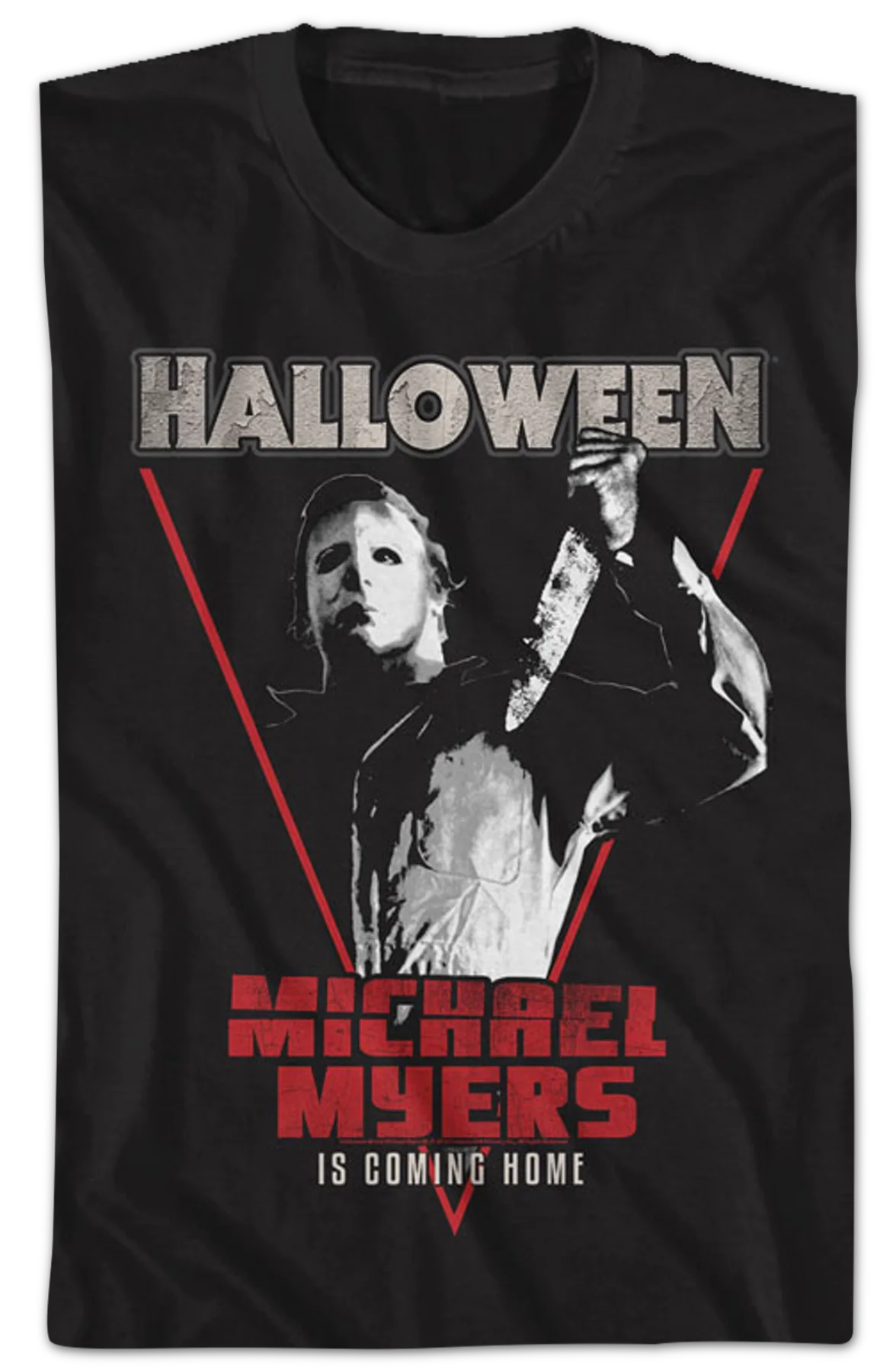 Michael Myers Is Coming Home Halloween T-Shirt - Image 2