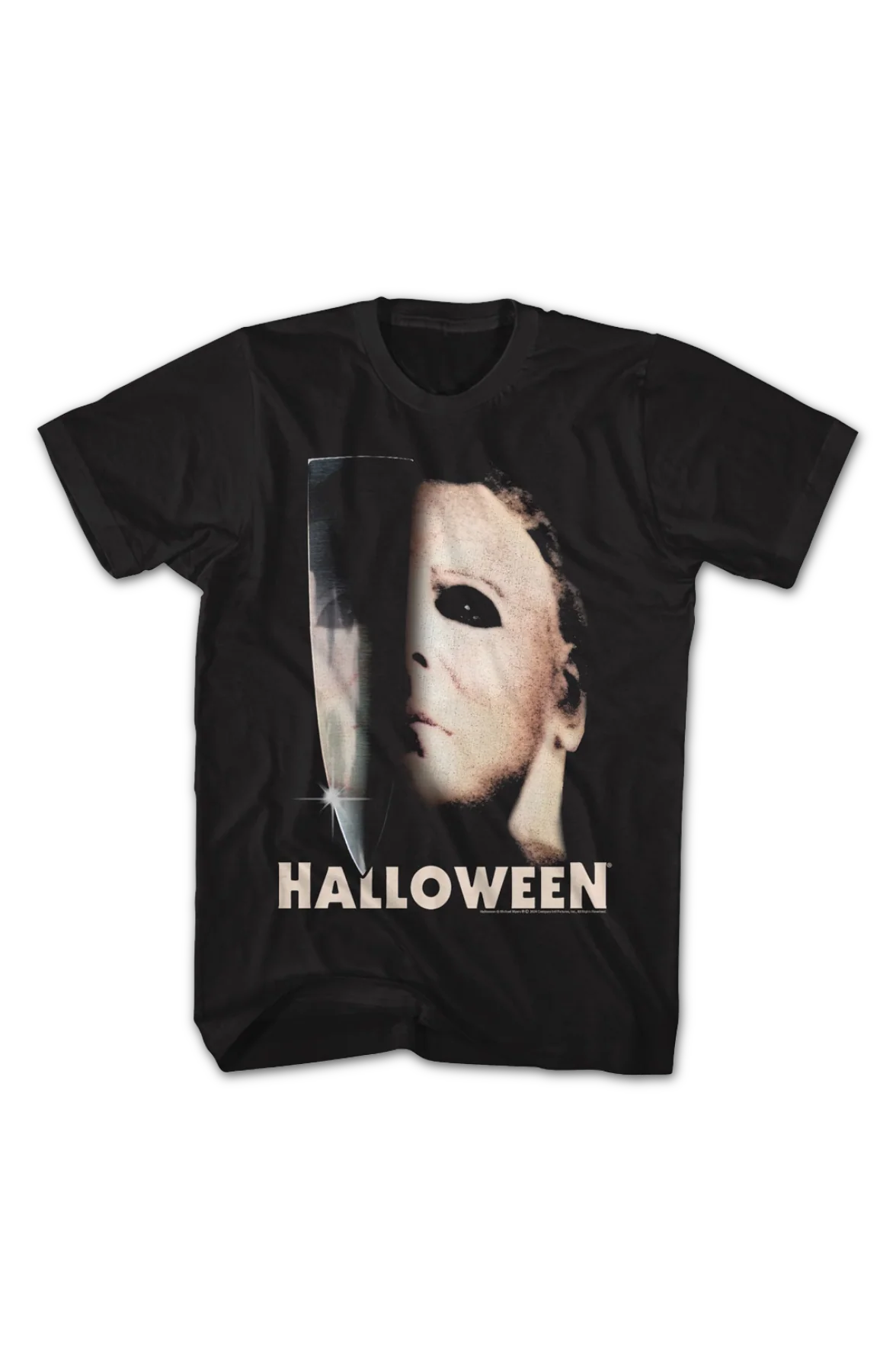 Michael Myers Knife & Mask Halloween T-Shirt - Image 2