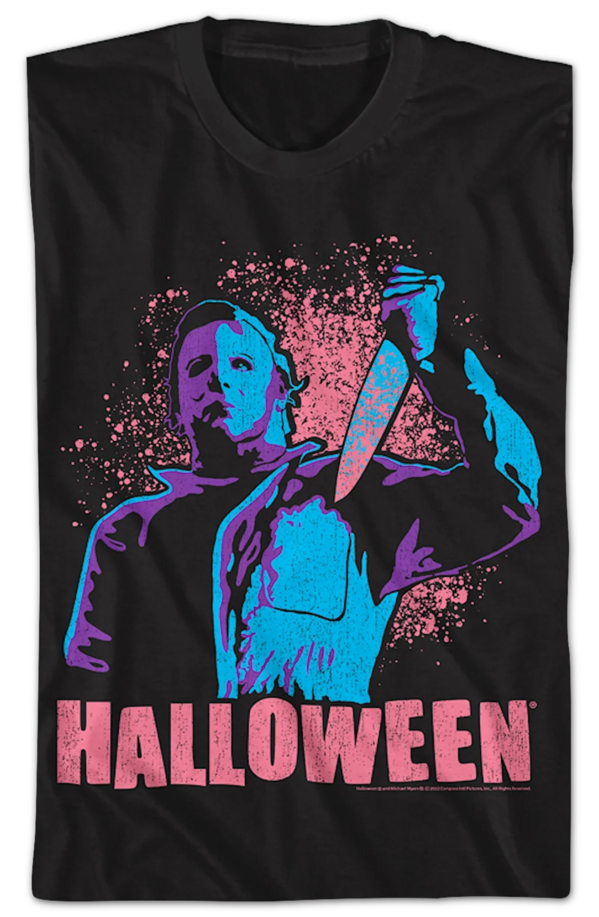 Michael Myers Knife Pose Halloween T-Shirt - Image 2